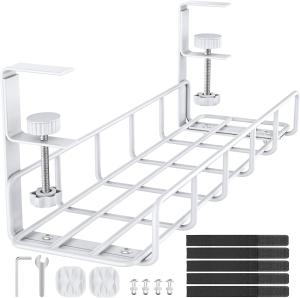 Quality Organize Cables and Power Strips with Our Sustainable Under Desk Cable Duct Wire Basket wholesale