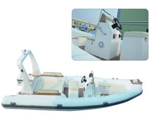 Quality Large Rigid Hulled Inflatable RIB Boats Tenders Inflatable Power Boats 7.0 Meter wholesale
