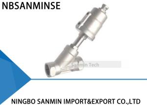 Quality JDF100 2 Way Stainless Steel Pneumatic Angle Seat Valve Actuator Piston Control Valve For Air Oil Gas wholesale