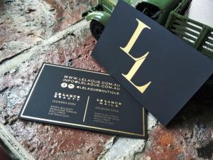 Quality 2018 Fashion Design Luxury Gold Foil Stamped Business Card Used Black Velvet Paper wholesale