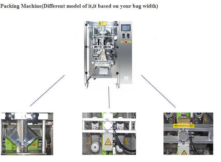 VFFS Automatic Pillow Bag Packing Machine For Chips Potato Snacks