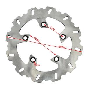 Quality 245mm Thickness Rear Brake Disc Rotor for Yamaha FZ6 600 FZ6 Fazer 600 Road Motorcycle Made of Durable Stainless Steel wholesale
