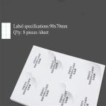 Self Adhesive Dye Ink Matte Surface Die Cut Sticker Paper