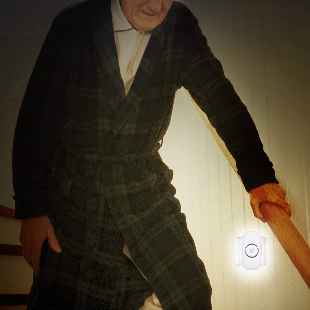 Smart Night Light PIR Motion Sensor Control Cold White Body Induction Mini Lamp Plug-In Sensor Light