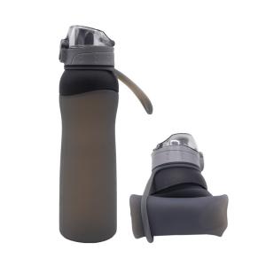 Quality Food Grade 650ML Collapsible Silicone Water Bottle wholesale
