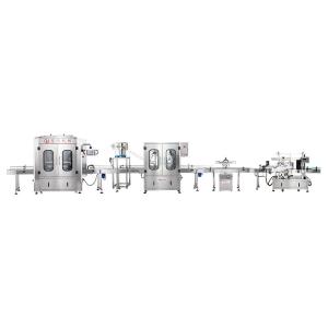 Quality 10 Head Piston Hot Filling Aluminum Foil Sealer Follow Capping Machine for Motor Oil wholesale
