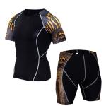 Quick Dry Breathable Gym Rash Guards Suit Sports Set Sport Men