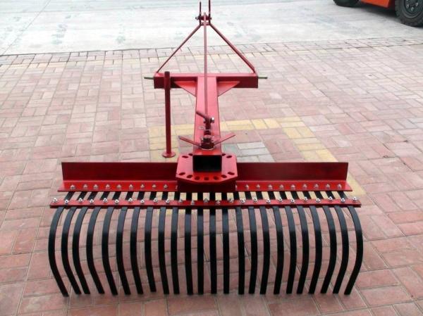 Cheap land scraper rake/rock rake/root rake for sale