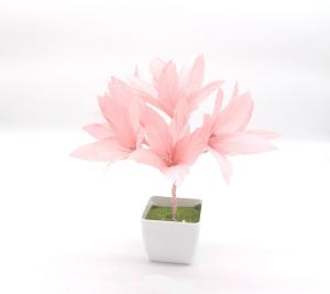 Quality Graduation Goose Feather Flower Mount with Wire Accessory Attachment wholesale