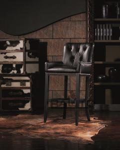 Quality antique black bar stool chair furniture,#K629 wholesale