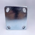 Black High Temperature Casters Zinc Plated Steel Fork 125mm