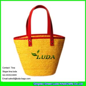Quality LUDA wholesale designer handbags lady wheat tote straw bags wholesale