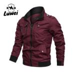 Custom Collar Chaqueta Moto Trench Cagoul Utility Manteau Zipper Male Outerwear