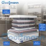 Mini Half Height Food Display Cooler Multideck Beverage Cabinet Refrigerated