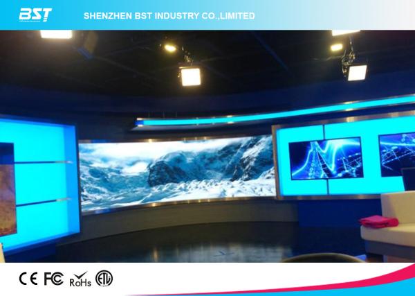P5mm Indoor Curved LED Display screen, SMD2121 full color led screen for TV