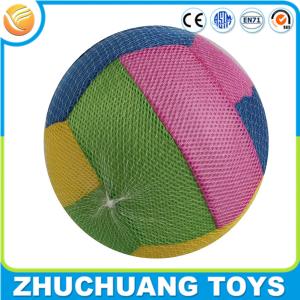 Quality 40cm cheap inflatable soft fabric covered cloth basketball ball wholesale