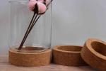 Yuelin 1.9*1.7*1.2in Glass Bottle Cork Base Micro Landscape PROP65
