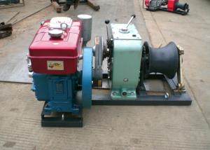 Quality 50 KN Diesel Engine Cable Winch Puller Light Weight in Fast Speed wholesale