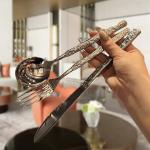 Stainless Steel Cutlery Set-Spoon Fork Knife Dinnerware Eco-Friendly Metal