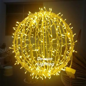 Quality large outdoor christmas decoration lighted hanging foldable ball lights wholesale
