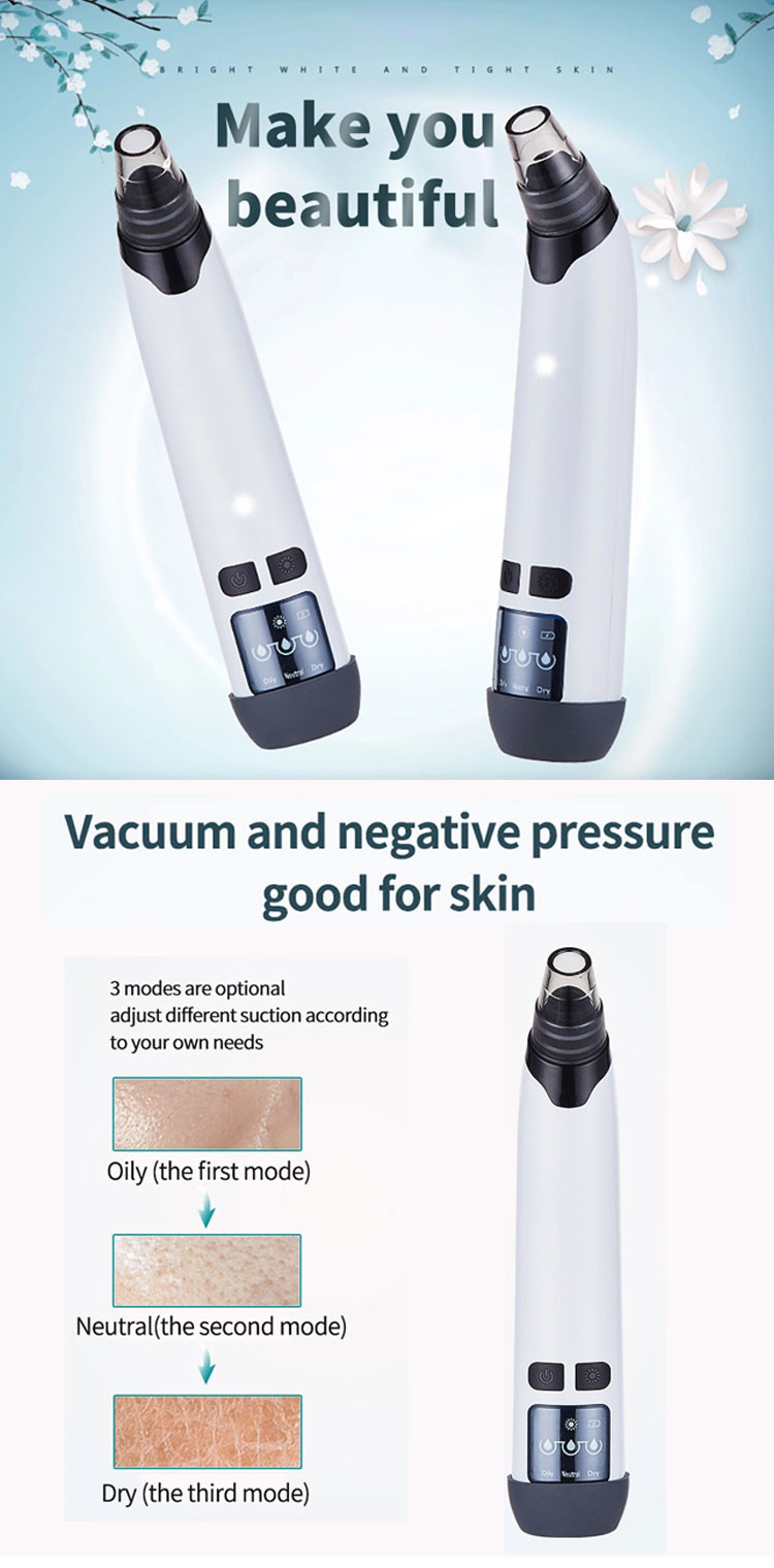 Justtide 4 Heads 500mAh Battery 120g Vacuum Suction Beauty Device