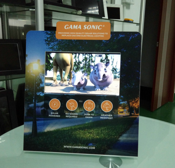 Customized POS Player / Video LCD Brochure Point of Purchase LCD Counter Display
