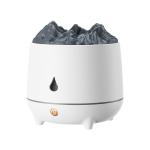 New Mini 400ml Flame Air Humidifier Ultrasonic Oil Diffuser Warm Light Simulated