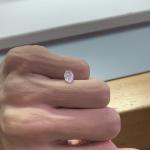 1.03 Carat VVS1 E Lab Cut Diamonds Oval Shape IGI Certificated