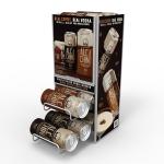 Customized Countertop Metal Wire Display Stand Canned Coffee Display Rack