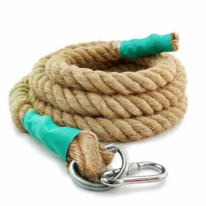 Quality Dia 36 mm 3 strand natrual fiber brown twisted rope for packing mooring boat and more wholesale