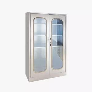 Quality Multi Layer Glass Window SS201 Medical Storage Cupboards wholesale