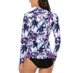 Zip Front Women's Rashguard Swimsuit Sun Protection Swimming Jacket
