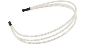 Quality Elegant Pearl Metal Hairband with Various Designs to Choose wholesale