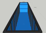 40HC Steel Swimming Pool Shipping Container With Escalator
