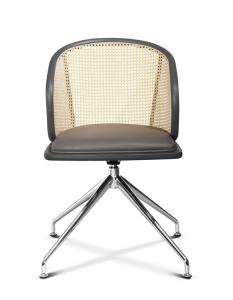 Quality Wood Executive PP Seat 30in Rattan Office Chairs 42cm Back wholesale