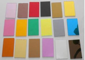 China Gold Silver Perspex Acrylic Mirror Sheet 1830x1220mm 1.2g/cm3 on sale