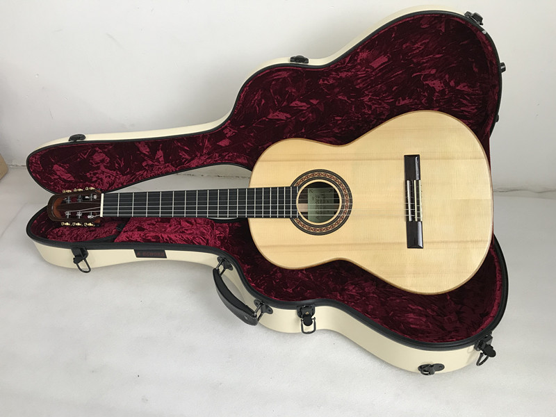 Yulong Guo A-Echoes Brand All Solid Nomex Double Top nylon string Classic Guitar