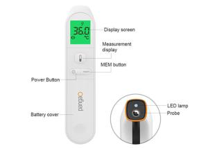 Quality LCD Digital Non Contact Digital Thermometer Intelligent Body Temperature Gun wholesale