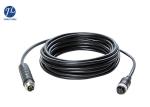 Waterproof Shielding Truck Trailer Aviation Cable , Rear View Camera 4 Pin Cable