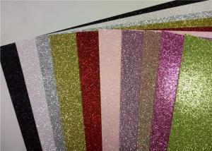 Quality Multi Color Glitter Card Stock Paper , 300gsm Or 200gsm A4 Glitter Card wholesale