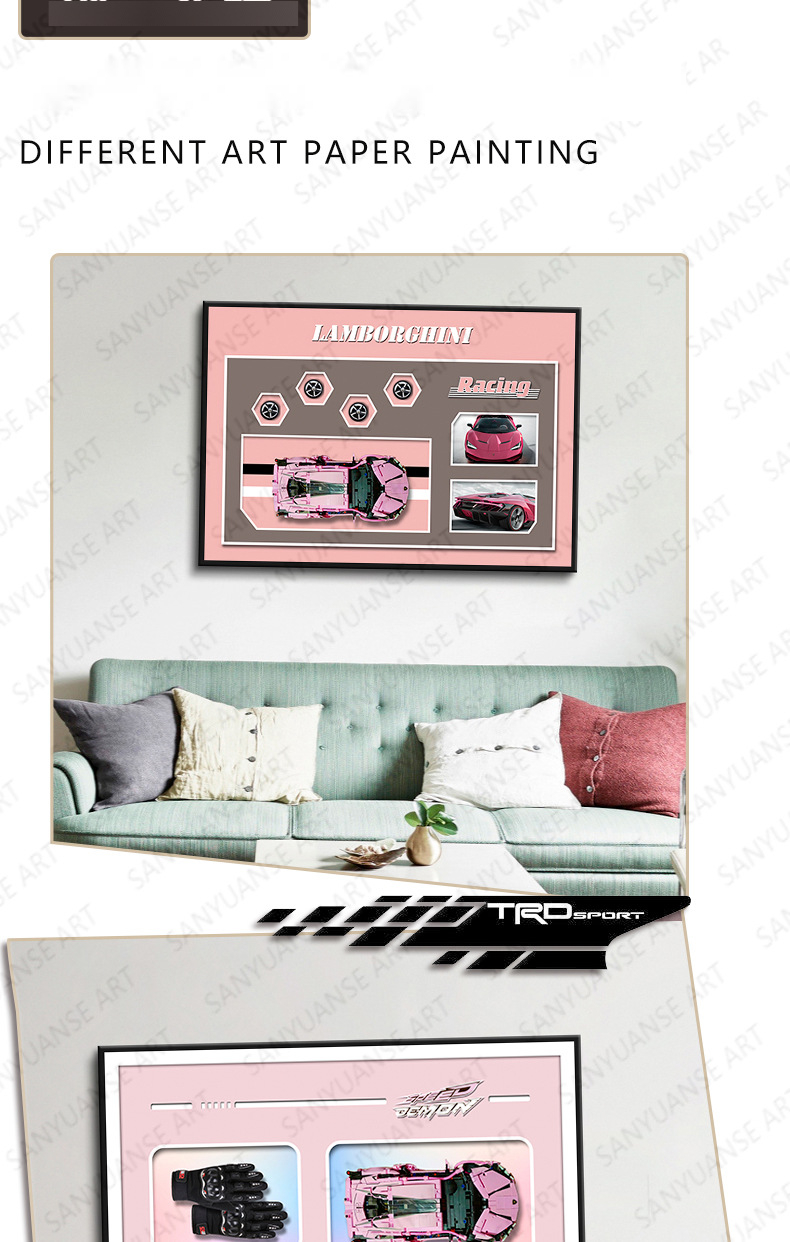BH6 High Resolution Printing Creative 3D Wall Murals for Home Decoration