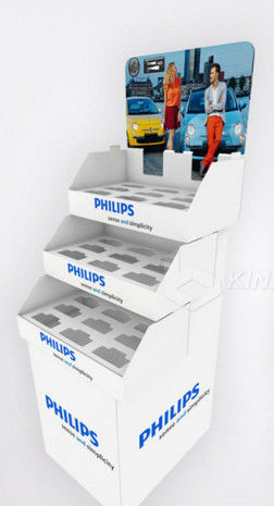 Paper shelf product display box, green shopping mall supermarket paper shelf, withstand weight 20KG,