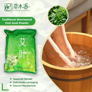 Quality 100% Natural Organic Mugwort Foot Soak Wormwood Foot Bath Powder For Deep Relaxation wholesale