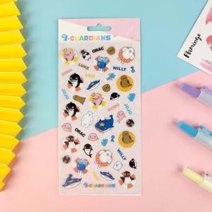 Quality Odor Free Cartoon Sticker Sheet Screen Printing 1mm Custom Vinyl Sticker wholesale