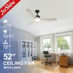 10- 1stshine ABS Blades Dimmable LED Lighting Ceiling Fan for Restroom in Mulit