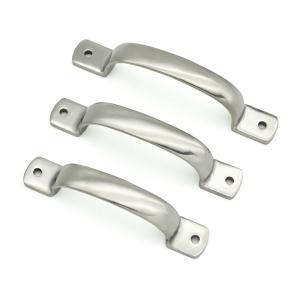 China Stainless Steel Nickel Cabinet Hardware Pull Handle Half Round Pull Rushed on sale