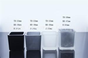 Quality custom square glass candle holder wholesale