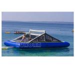 0.9mm PVC Blow Up Water Volleyball Court , Inflatable Volleyball Field CE