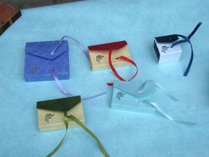 Quality Colors Cardboard Gift Box OEM Design Gift Box Packaging With Silk Ribbon Bow Tie wholesale