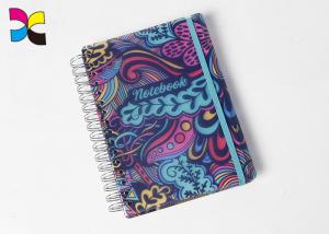 Quality Professional Stationery Hardcover PU Spiral Notebook Printing With Elastic Band wholesale